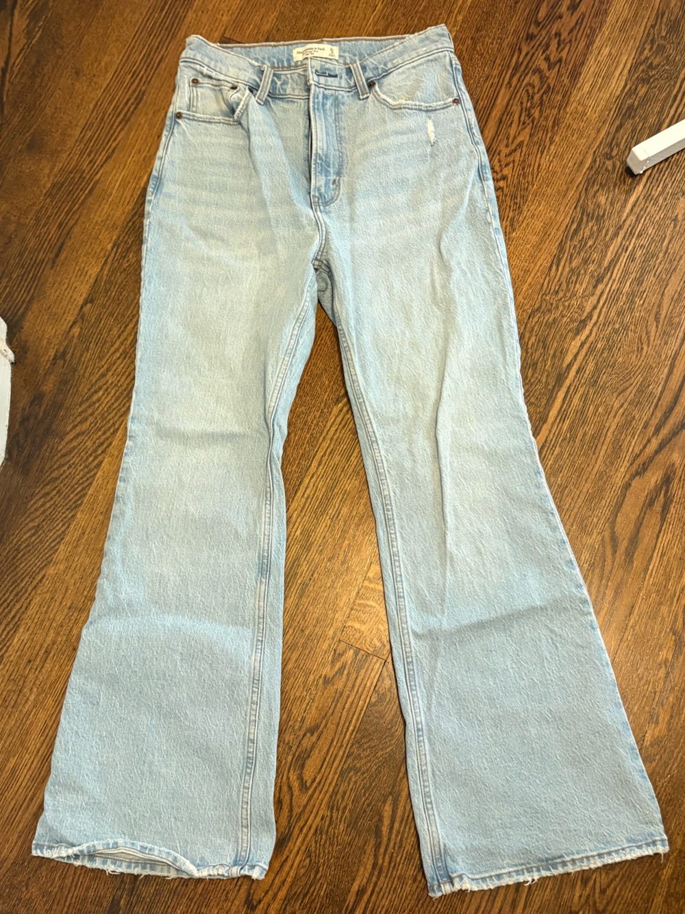 Abercrombie & Fitch Light Wash High-Rise Vintage Flare Jeans